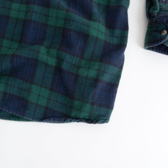 Green and Blue Plaid Men's Shirt - Picture 6 of 11
